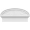 Ekena Millwork Elliptical Sunburst Architectural Grade PVC Combination Pediment, 24"W x 12-7/8"H x 2-3/4"P PEDPC024X130ELL01 - alternate 3